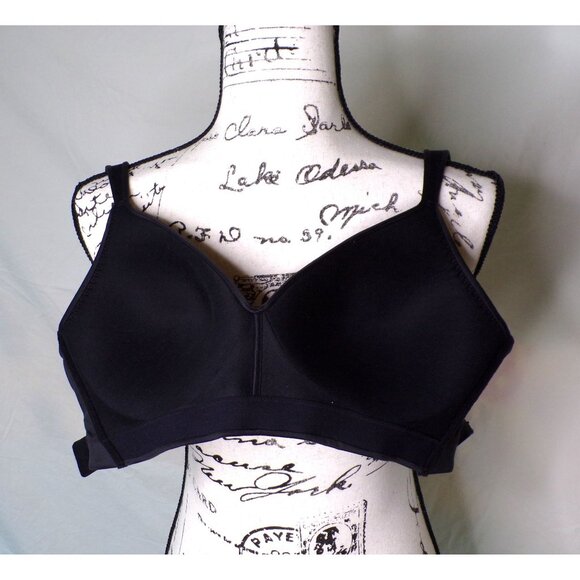 🆕NATORI Revelation Wireless Contour T-Shirt Bra 36C Black #723248 - Picture 8 of 8